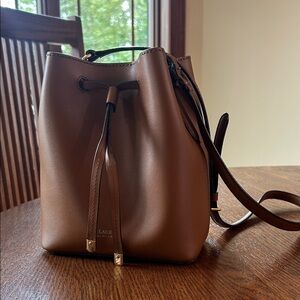 Lauren Ralph Lauren Tan Leather Shoulder Bag